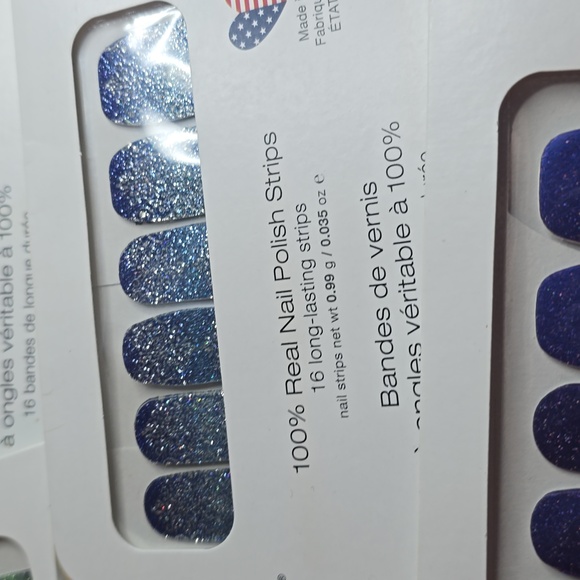Color Street Nail Strips Bundle Of Five Glitter Blues Sets #7 - Picture 5 of 6